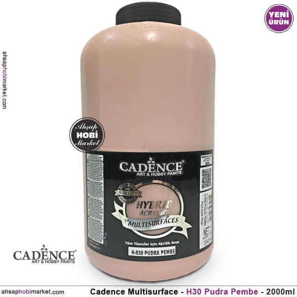 Cadence Hybrid Multisurface H030 Pudra Pembe Akrilik Boya 2000 ml - 1