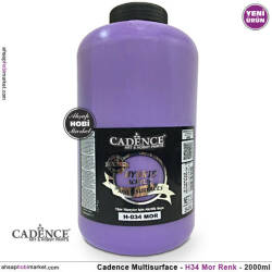 Cadence Hybrid Multisurface H034 Mor Akrilik Boya 2000 ml - Cadence