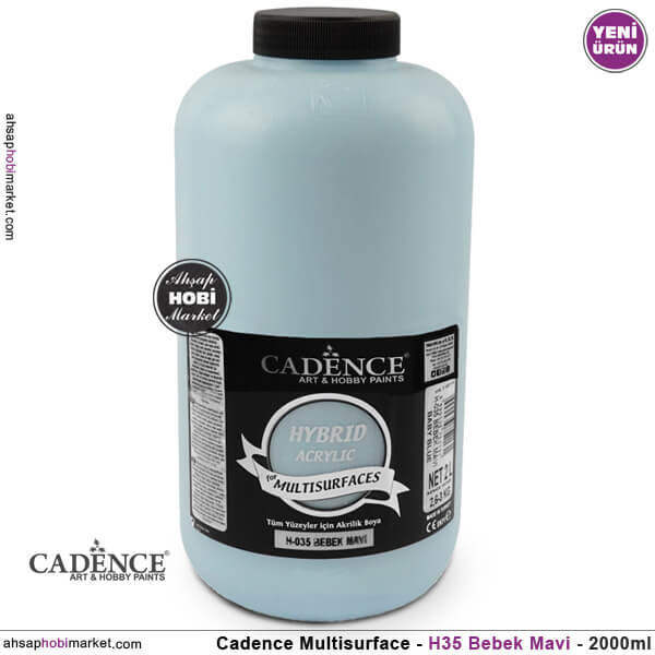 Cadence Hybrid Multisurface H035 Bebek Mavi Akrilik Boya 2000 ml - 1