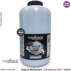 Cadence Hybrid Multisurface H036 Menekşe Mavi Akrilik Boya 2000 ml - Cadence