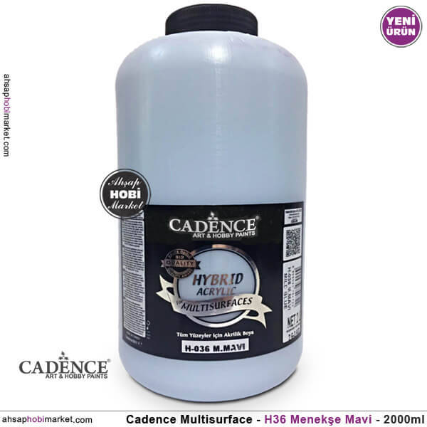 Cadence Hybrid Multisurface H036 Menekşe Mavi Akrilik Boya 2000 ml - 1