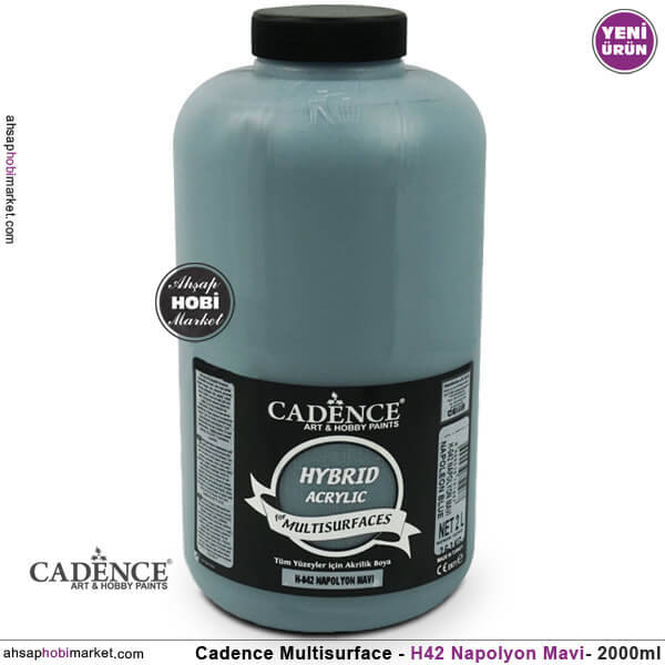 Cadence Hybrid Multisurface H042 Napolyon Mavi Akrilik Boya 2000 ml - 1