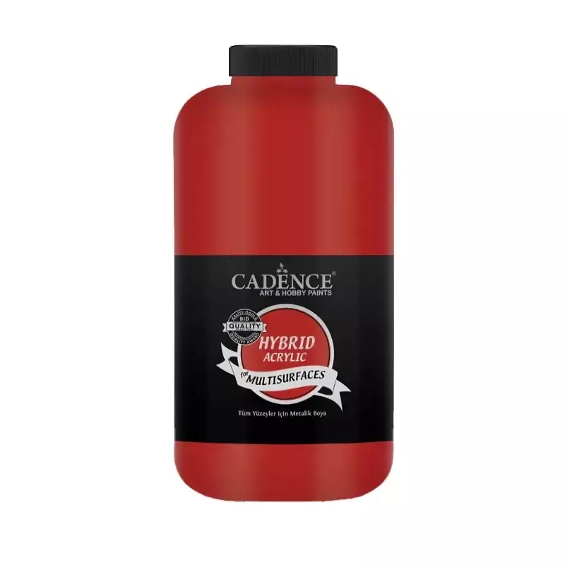 Cadence Hybrid Multisurface H053 Crimson Kırmızı Akrilik Boya 2000 ml - 1