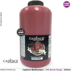Cadence Hybrid Multisurface H055 Bordo Akrilik Boya 2000 ml - Cadence