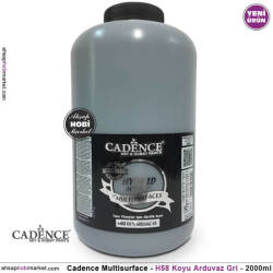 Cadence Hybrid Multisurface H058 Koyu Arduvaz Gri Akrilik Boya 2000 ml - Cadence