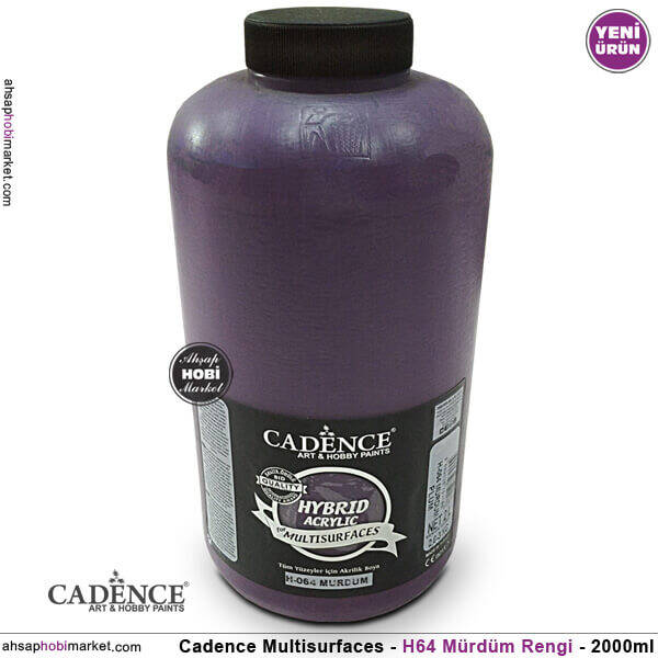 Cadence Hybrid Multisurface H064 Mürdüm Akrilik Boya 2000 ml - 1
