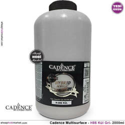 Cadence Hybrid Multisurface H086 Kül Gri Akrilik Boya 2000 ml - Cadence