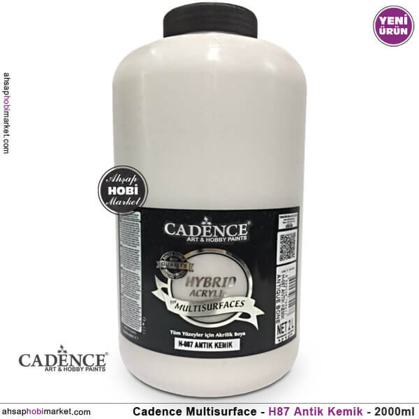 Cadence Hybrid Multisurface H087 Antik Kemik Akrilik Boya 2000 ml - 1