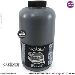 Cadence Hybrid Multisurface H090 Koyu Gri Akrilik Boya 2000 ml - Cadence