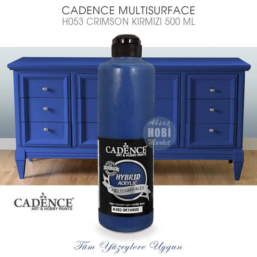 Cadence Hybrid Multisurface H092 Okyanus Akrilik Boya 500 ml - 2