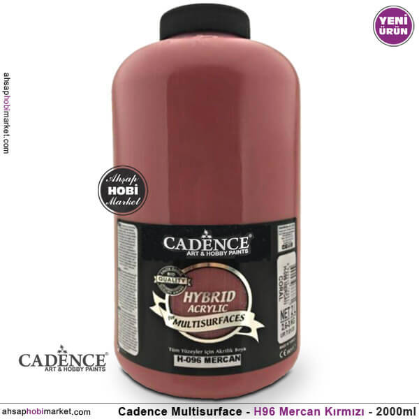 Cadence Hybrid Multisurface H096 Mercan Akrilik Boya 2000 ml - 1