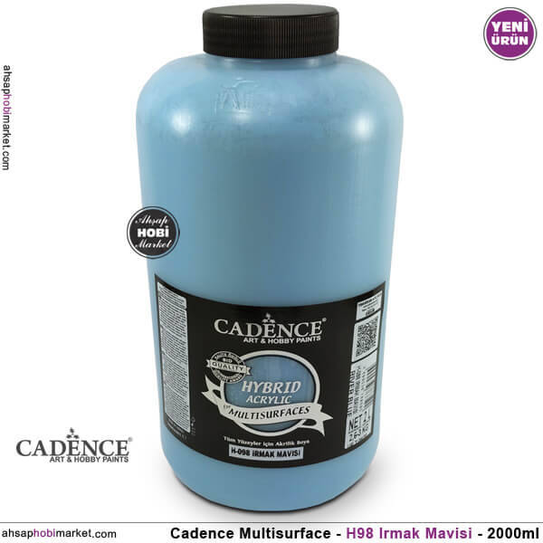 Cadence Hybrid Multisurface H098 Irmak Mavi Akrilik Boya 2000 ml - 1