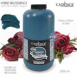 Cadence Hybrid Multisurface H099 Fresco Mavi Akrilik Boya 2000 ml - Cadence (1)
