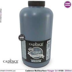 Cadence Hybrid Multisurface H100 Rüzgar Gri Akrilik Boya 2000 ml - Cadence
