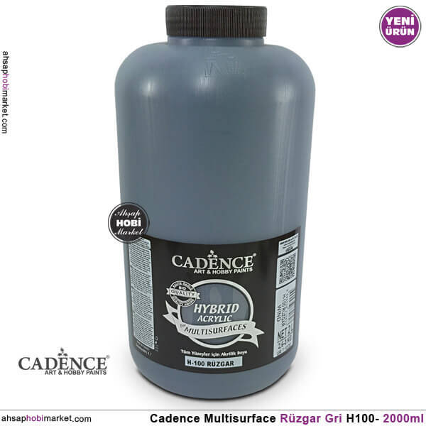 Cadence Hybrid Multisurface H100 Rüzgar Gri Akrilik Boya 2000 ml - 1