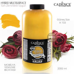 Cadence Hybrid Multisurface H103 Güneş Sarı Akrilik Boya 2000 ml - Cadence (1)