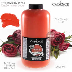 Cadence Hybrid Multisurface H105 Nar Çiçeği Akrilik Boya 2000 ml - Cadence (1)