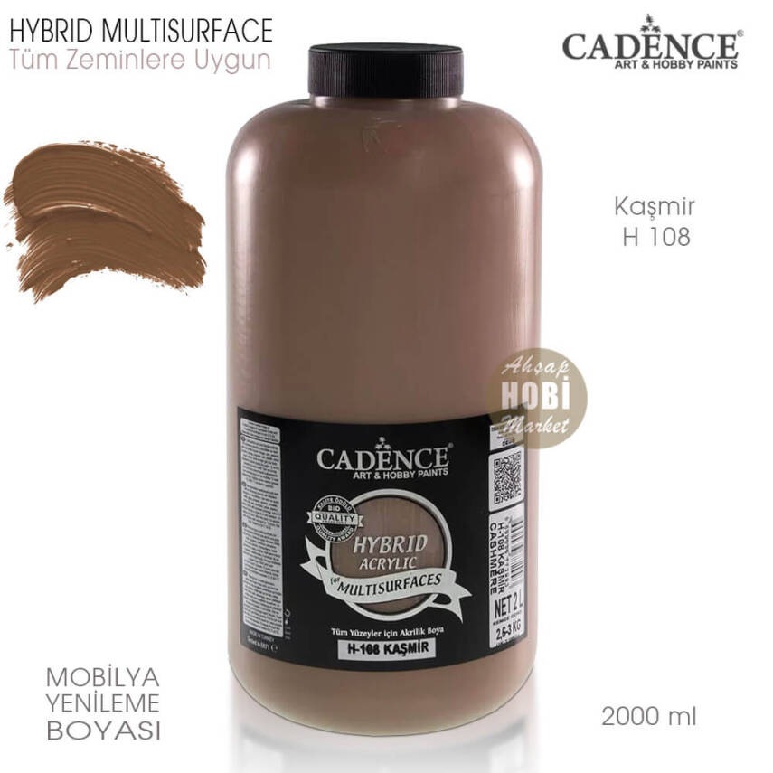 Cadence Hybrid Multisurface H108 Kaşmir Akrilik Boya 2000 ml - 1