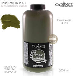 Cadence Hybrid Multisurface H109 Ceviz Yeşili Akrilik Boya 2000 ml - Cadence
