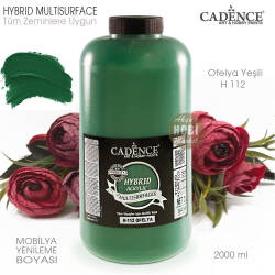 Cadence Hybrid Multisurface H112 Ofelya Yeşili Akrilik Boya 2000 ml - Cadence (1)