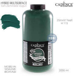 Cadence Hybrid Multisurface H113 Zümrüt Yeşili Akrilik Boya 2000 ml - Cadence