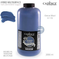 Cadence Hybrid Multisurface H115 Gece Mavisi Akrilik Boya 2000 ml - Cadence