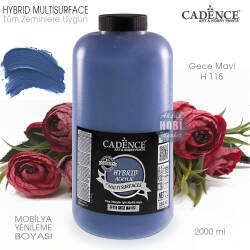 Cadence Hybrid Multisurface H115 Gece Mavisi Akrilik Boya 2000 ml - Cadence (1)