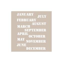 Cadence İngilizce Ay İsimleri Yazılı Stencil Şablon AS527 - Cadence