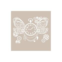 Cadence Kanatlı Saat Temalı Stencil Şablon AS530 - Cadence