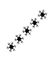 Cadence Kar Motifi Desenli Stencil Şablon K035 - Cadence