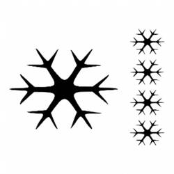 Cadence Kar Taneleri Desenli Stencil Şablon D249 - Cadence