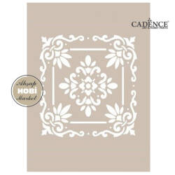 Cadence Kare Motifli Stencil Şablon AS407 - Cadence