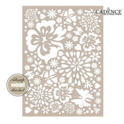 Cadence Karışık Çiçekler Stencil Şablon AS579 - Cadence