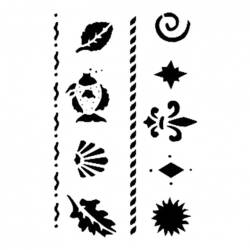 Cadence Karışık Desenli Stencil Şablon D047 - Cadence