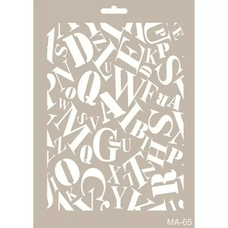 Cadence Karışık Harfler Stencil Şablon MA65 - 1