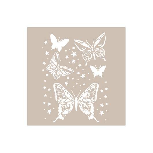 Cadence Kelebek Temalı Stencil Şablon AS529 - 1