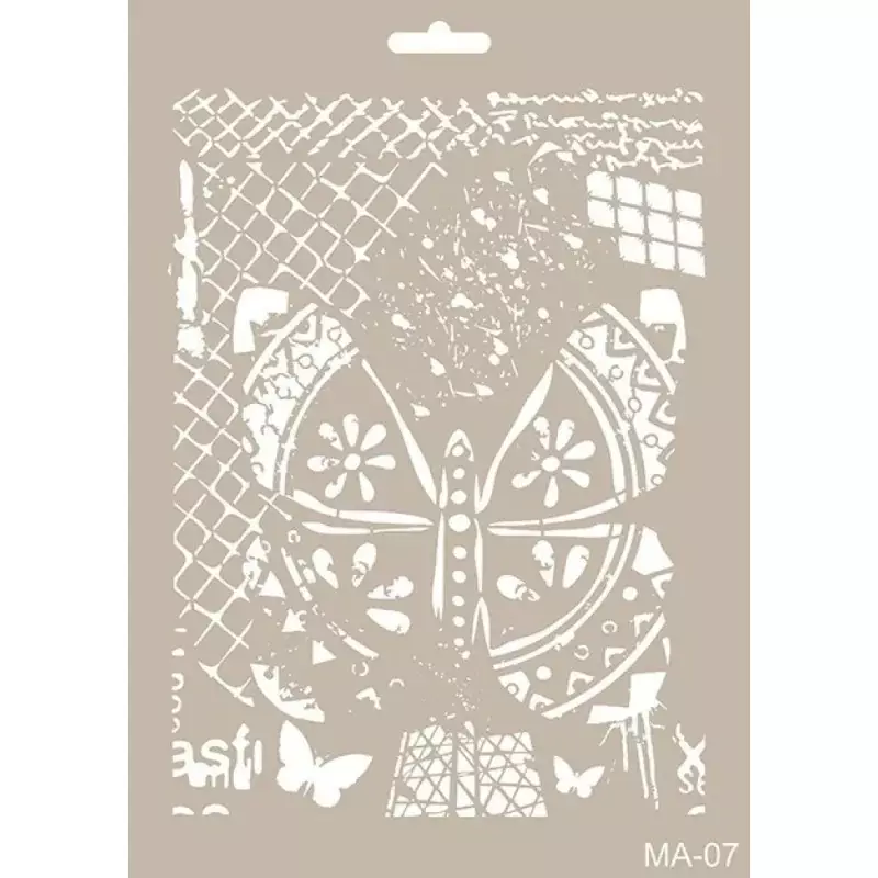 Cadence Kelebek Temalı Stencil Şablon MA07 - 1