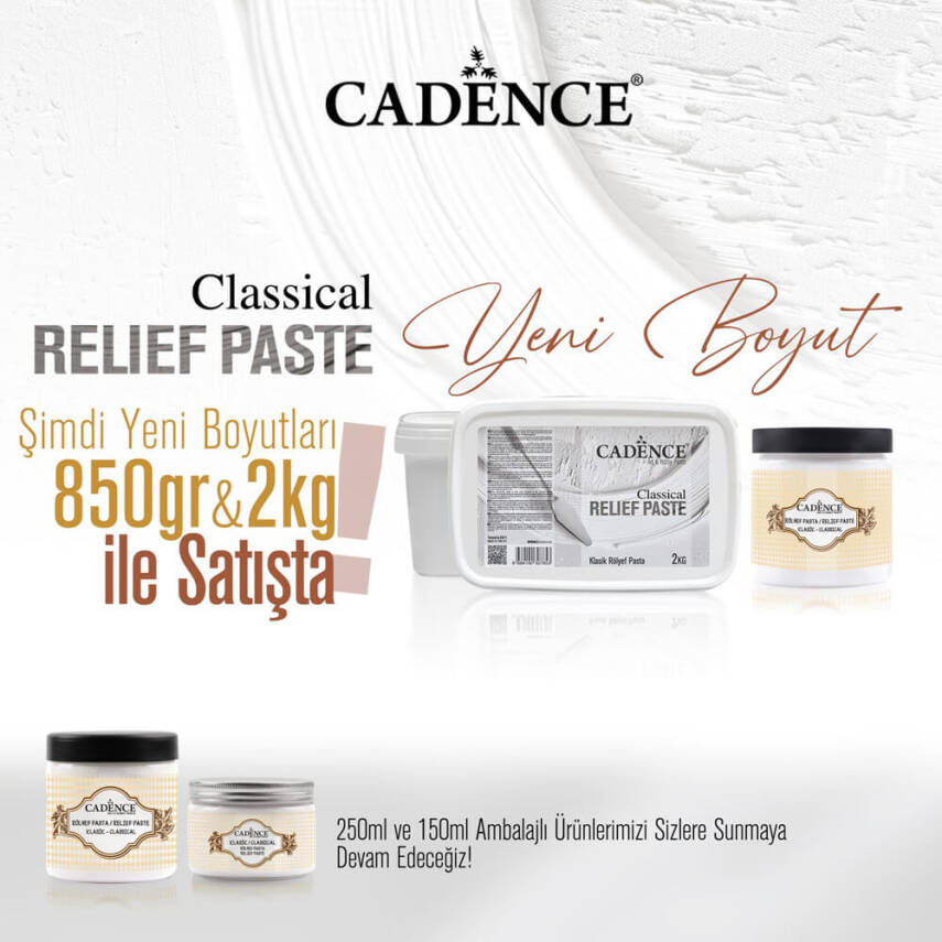 Cadence Klasik Rölyef Pasta Büyük Boy 2 kg - 2
