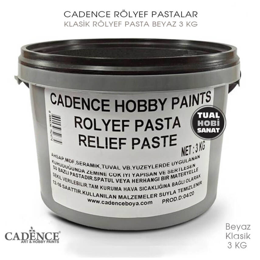 Cadence Klasik Rölyef Pasta Büyük Boy 3 kg - 1