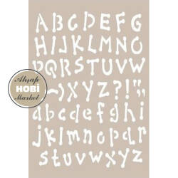 Cadence Komik Harfler Stencil Şablon AS426 - Cadence
