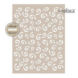 Cadence Konfeti Desenli Stencil Şablon AS418 - Cadence