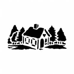 Cadence Köy Temalı Cadence Stencil Şablon D418 - Cadence