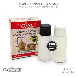 Cadence Kristal Sır Vernik İkili Set - Cadence
