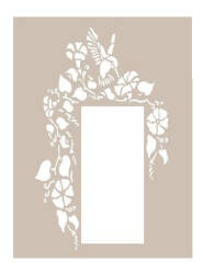 Cadence Kuşlu Yazı Tahtası Temalı Stencil Şablon AS409 - Cadence