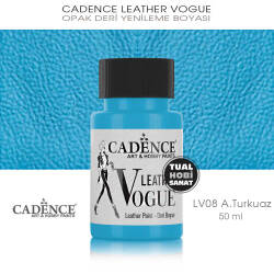 Cadence Leather Vogue Deri Boyası Açık Turkuaz LV08 (50 ml) - Cadence