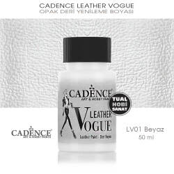 Cadence Leather Vogue Deri Boyası Beyaz LV01 (50 ml) - Cadence