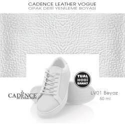 Cadence Leather Vogue Deri Boyası Beyaz LV01 (50 ml) - Cadence (1)