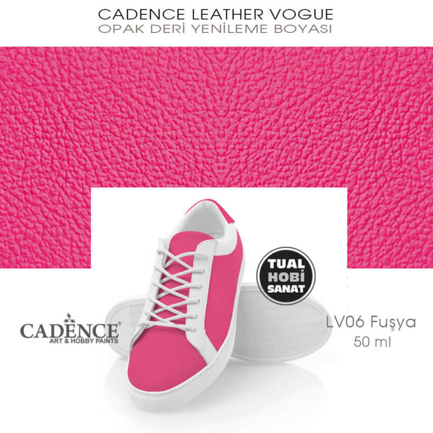 Cadence Leather Vogue Deri Boyası Fuşya LV06 (50 ml) - 2