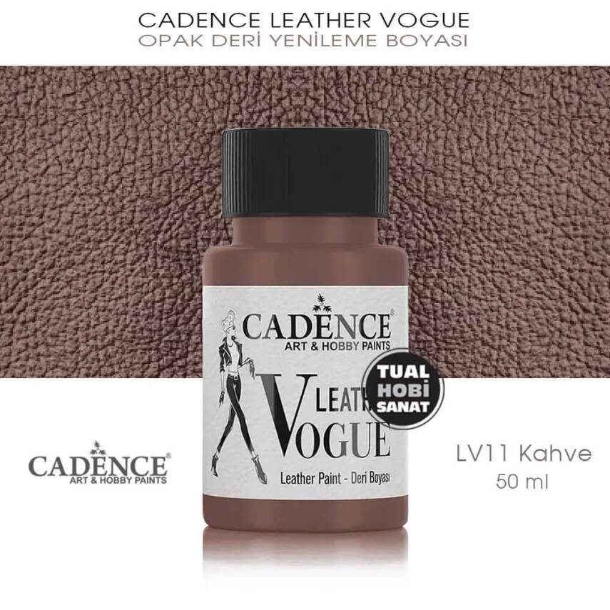 Cadence Leather Vogue Deri Boyası Kahverengi LV11 (50 ml) - 1