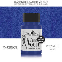 Cadence Leather Vogue Deri Boyası Mavi LV09 (50 ml) - Cadence